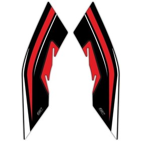 Resim GP Kompozit Honda PCX 125 2021-2024 Uyumlu Yan Ayak Pad Kırmızı 