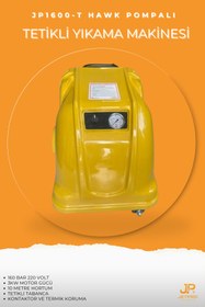 Resim JetPro Teknik 160 Bar Yüksek Basınçlı Yıkama Makinesi İtalyan Hawk Pompalı 220V - Ev Elektriği ile Çalışır 
