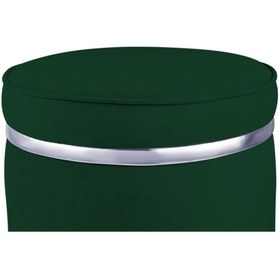 Resim Zerafet Silver Kaplama Luxery Puf-yeşil Babyface Kumaş Pofuduk Oturma Pufu&makyaj Pufu&bench 
