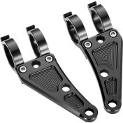 Resim 41 mm Motosiklet Far Montaj Braketi Cnc Alüminyum Alaşımlı Siyah Çatal Tüpler Için M10 Cıvata Deliği (Yurt Dışından) 
