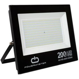 Resim Powermaster Pm-22583 200 Watt - 220 Volt Beyaz 6500k Ip66 120 Işık Açısı Siyah Slim Kasa Led Projek 