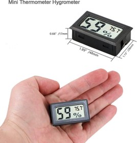 Resim VipDeluXe (12 Paket) Mini Küçük Higrometre Termometre, Fahrenheit (℉) 