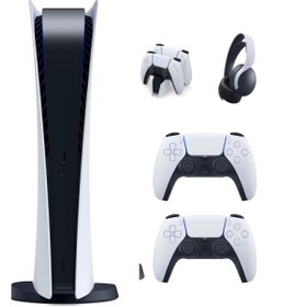 Resim Sony Playstation 5 Dijital (İthalatçı garantili) + 2. Kol + Ps5 Pulse 3D + Ps5 Şarj Istasyonu 
