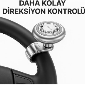 Resim Polham 360 Derece Dönebilen Direksiyon Çevirme Topuzu – Tüm Araçlarla Uyumlu, Kamyon, Tır, Traktör, Direksiyon Çevirme Topuzu 