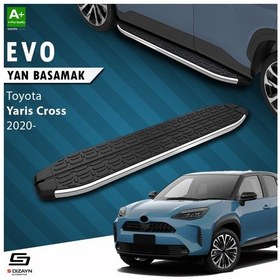 Resim S-dizayn Toyota Yaris Cross Evo Krom Yan Basamak 173 Cm 2020 Üzeri A+ Kalite 