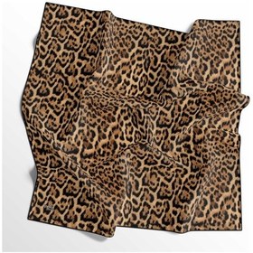 Resim İpekal Leopar Desenli Soft Pamuk Eşarp - 04481 - 90 X 90 / Renkli 3 Renkli 3 