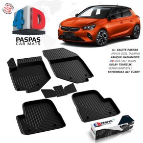Resim Opel Corsa F 4D Havuzlu Paspas Siyah 2020 ve Sonrası 