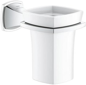 Resim Grohe Grandera Seramik fırçalık ve tutacağı - 40909000 