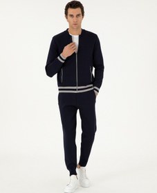 Resim Cacharel Lacivert Jogging Fit Triko Pantolon 
