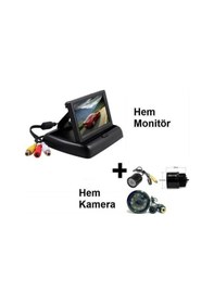 Resim Audiomax Geri Vites Kamerası 4.3 Monitör Kamera Ful Set 
