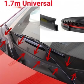 Resim 1.7m/66.93in Araç Mühür Şeritleri - Cam ve Pencere Kenarlarının Korunması İçin Kendinden Yapışkanlı Kauçuk Boşluk Mühürleyici, Ön Yerleştirme, Dayanıklı Malzeme, Temel Araba Aksesuarı, Otomotiv Boşluk Doldurma | Şık Trim Tasarımı | Yapışkanlı Mühür Şeridi, Araba Camı Dekoratif 
