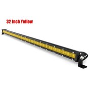 Resim Cloudstore Ultra İnce 6d Sarı Led Çalışma Işığı Çubuğu 81 Cm Off Road Kamyon Traktör Atv Suv Arazi Işık 