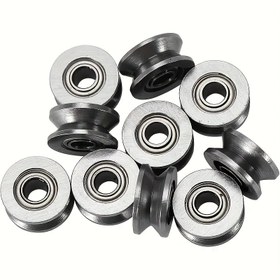 Resim 10 adet yüksek karbon çelik rulmanlar, 4x13x6mm, çift korumalı, uzun ömürlü - doğrusal hareket sistemleri için ideal ve kolay kurulum (boyutta hafif sapma) 