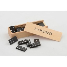 Resim Ahşap Kutulu Domino Oyunu Model 2 