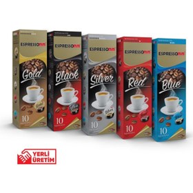 Resim ESPRESSOMM Tchibo Cafissimo Uyumlu Karışık Kapsül Kahve (50 ADET) 