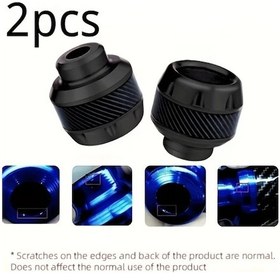 Resim Dream011 Siyah 1 Set 2 Parça Evrensel Motorcycle Koruma Pedi Çarpışma Önleyici Denge 
