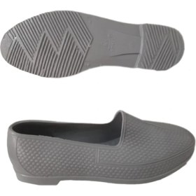 Resim Soylu Gri Erkek Lastik Bağ-Bahçe Deniz/havuz Ayakkabı 