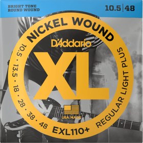 Resim D'Addario EXL110+ XL Nickel Elektro Gitar Teli - Regular Light Plus (10.5-48) 