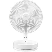 Resim EFN-600 2000 mAh Şarjlı USB Fan Taşınabilir Masaüstü Beyaz Vantilatör Everest