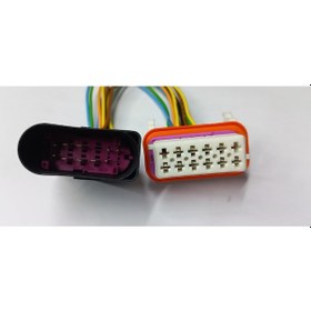 Resim Volkswagen Touareg Far Adaptörü Kablo Demeti 7l6971071 Erkek/dişi 