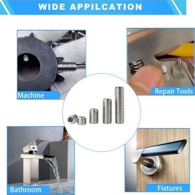 Resim Setskur Civata M6x16 Mm 20 Adet Paslanmaz Çelik İnox Dın 916 A2 Kalite - 