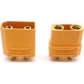 Resim Xt90 Konnektör Erkek/dişi Soket Çifti Lıpo Batarya İçin 