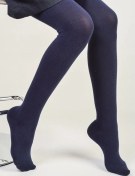 Resim Smolicek Kız Çocukları İçin Tek Renkli Okul Taytı 21611494 Mavi 