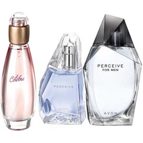 Resim Avon Celebre Edt 50 Ml Kadın + Perceive Edp 50 Ml Kadın + Perceive Edt 100 Ml Erkek 3lü Set 