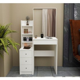 Resim Avesta Mobilya Aynalı Makyaj Masası Premium Kalite Lüks Makyaj Masası Tuvalet Masası Beyaz 