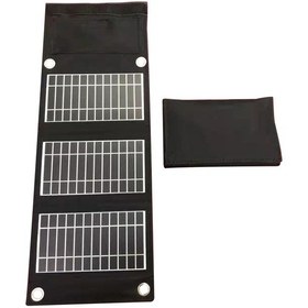 Resim 5w Güneş Katlanabilir Panel Mobil Telefon Şarj Cihazı Dış Mekan Taşınabilir Güneş Paneli Dış Mekan Ürünleri 