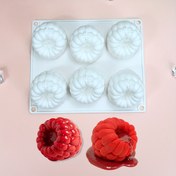 Resim 6-Boşluklu Silikon Mousse Kek Kalıbı - Sevgililer Günü için Büyük Dikdörtgen Pişirme Kalıbı, Tekdüze Küresel Boşluklara Sahip Yapışmaz Meyve ve Çikolatalı Tatlılar, Kolay Çıkarma ve Bulaşık Makinesinde Yıkanabilir, Silikon Pişirme Kalıpları 