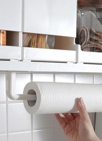 Resim TechnoStation L Şekilli Çok Amaçlı Havlu Askısı Mutfak Banyo Askısı 