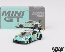 Resim Mini GT 1/64 Porsche 911 GT3 R HubAuto Racing 2023 FIA GT World Cup 70th Macau Grand Prix MGT00804 