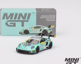 Resim Mini GT 1/64 Porsche 911 GT3 R HubAuto Racing 2023 FIA GT World Cup 70th Macau Grand Prix MGT00804 