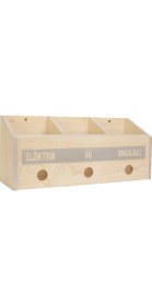 Resim Selena Ahşap Ortak Fatura ve Posta Kutusu Akça 