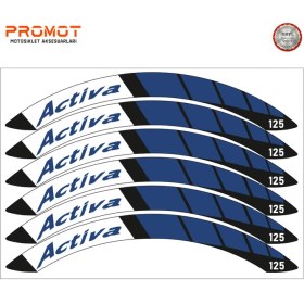 Resim Rebon Moto Design Honda Activa Uyumlu Jant Şeridi 4 