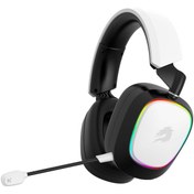 Resim Gamebooster WBH23W Nemesis PRO RGB Wireless 2.4G+BT Beyaz Kablosuz Oyuncu Kulaklığı 