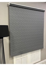 Resim Lüks Güneşlik Düz Stor Perde Antrasit Gri Antrasit Gri 