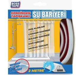Resim Boss Tape Duş, Kapı Eşiği, Mutfak Tezgahı Etrafı Su Kesici Bariyer - 2 Metre 
