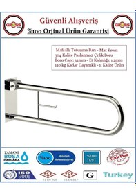 Resim Mafsallı Engelli Tutunma Barı - Bedensel Engelli Tutunma Barı 