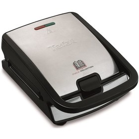 Resim Sw852D Snack Collection Waffle Makinesi Ve Sandviç Makinesi, 700 Watt, Siyah/Paslanmaz Çelik 