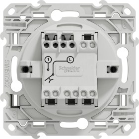 Resim Schneider Odace Antrasit Lıght Modül + Kapak 