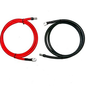 Resim 2 Adet 25 Mm2 Akü Paralel Bağlantı Kablosu Yüzüklü 200 Cm Uzunluk 