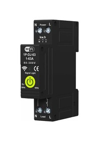 Resim Mufunye Tuya Wifi Akıllı Devre Kesici Zamanlayıcı, Çift Yönlü Enerji Takip, Ön Ödemeli Fonksiyon Ve Alexa Uyumlu Otomatik Koruma 