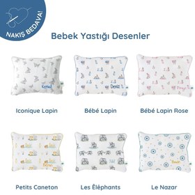 Resim Lastikli Çarşaf & Bebek Yastığı Alana Nakış Bedava! - Cotton Grey / Petits Caneton 