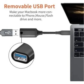 Resim Daders Home PX-515 Type-C To Usb3.0 Otg Çevirici 15CM (Erkek-Dişi) (Iphone 15/16 ve Type C Otg Tüm Cihazlar ile Uyumlu) 