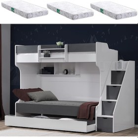 Resim Setaymobilya Ranza, Kardem Yavrulu Ranza - Antrasit + 3 Adet Comfort Yatak 