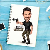 Resim Nişan Alan Erkek Karikatürlü Defter 