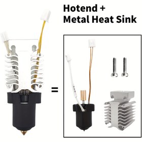Resim Creality Ender 3 V3 KE Hotend Kit - Seramik Isıtma Bloğu Nozulu, 300°C Hızlı Isıtma, Yüksek Termal Yalıtım, Siyah Oksidasyon Bitişi, En Hızlı Baskı Performansı İçin Dayanıklı Tasarım 