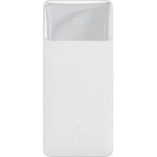 Resim Baseus Bipow Dijital Ekranlı 15W 30.000 Mah Powerbank Beyaz 